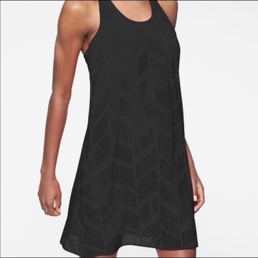 EUC Athletics Black Brookfield Laser Cut Racerback Dress (XXS)